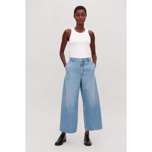 cos barrel leg jeans